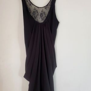 Ruched front & back lace top, size medium.